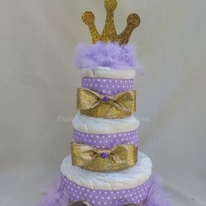 Princess diaper cake, princess baby gift